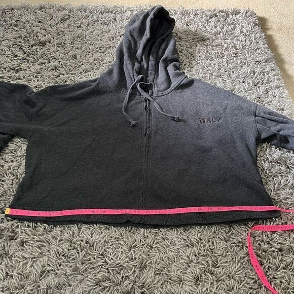 Bandier x WSLY Ecosoft Cropped Zip Up Hoodie - Picture 10 of 13